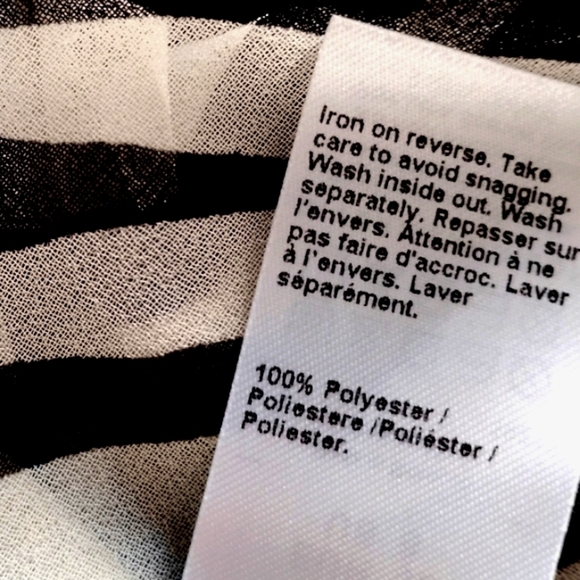 River Island Zebra Print Sheer Long Sleeve Top - Picture 10 of 11